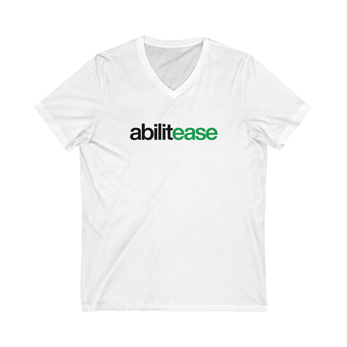 Abilitease Classic Logo - Unisex Jersey Short Sleeve V-Neck Tee