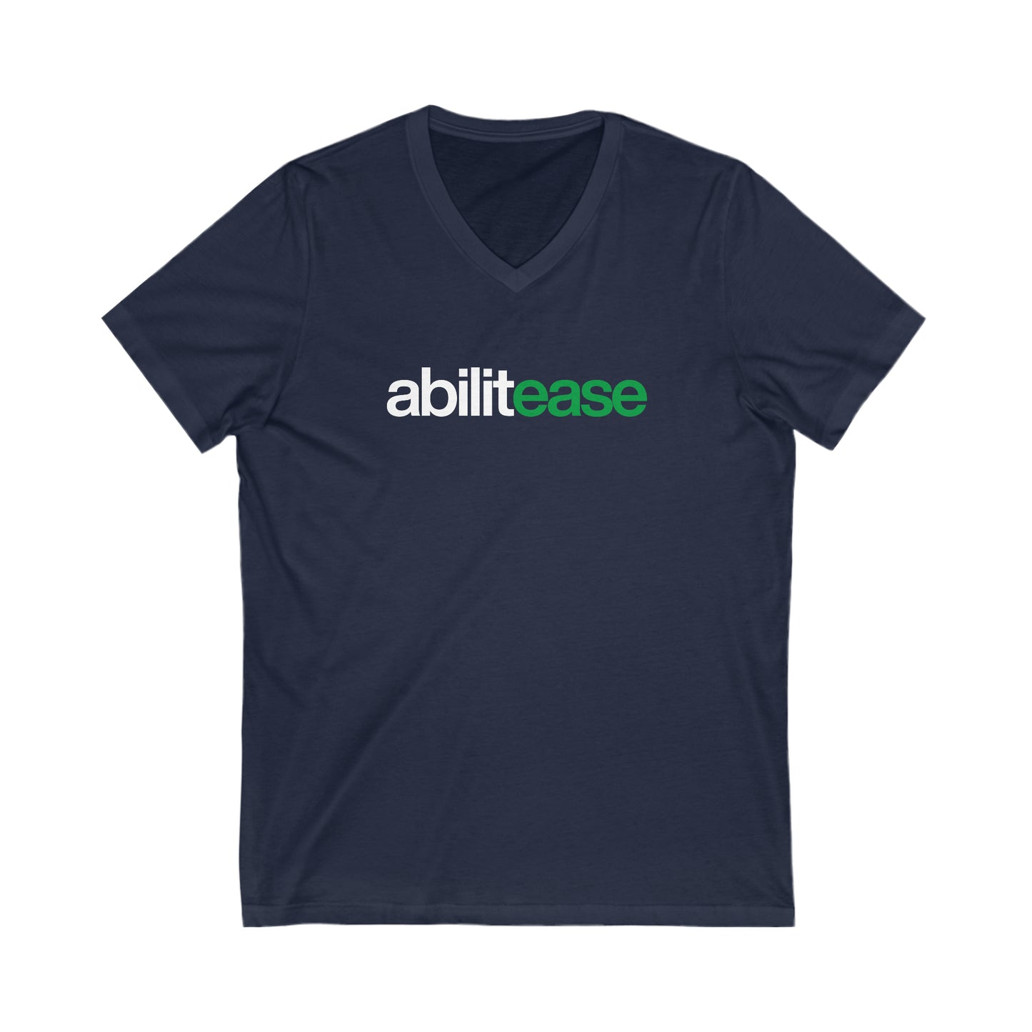 Abilitease Classic Logo - Unisex Jersey Short Sleeve V-Neck Tee