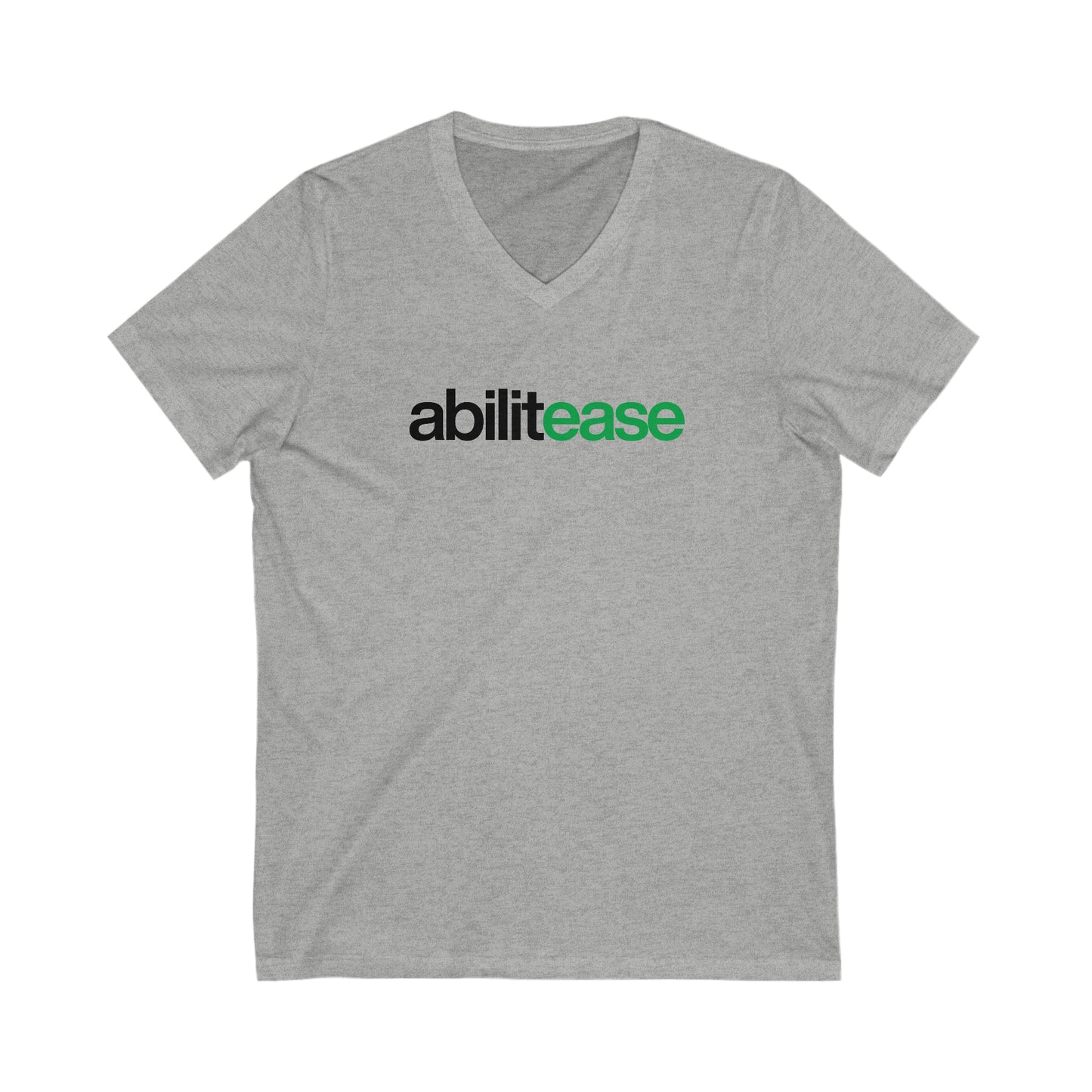 Abilitease Classic Logo - Unisex Jersey Short Sleeve V-Neck Tee